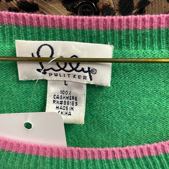 🔥GUC Vintage L Lilly Pulitizer Cashmere Sweater - Picture 7 of 8